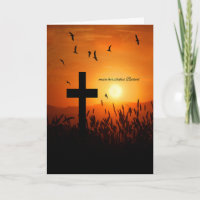 GERMAN Language Sympathy Condoleances Sunset Cross
