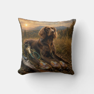 German Longhaired Pointer Hunting Companion Cushion