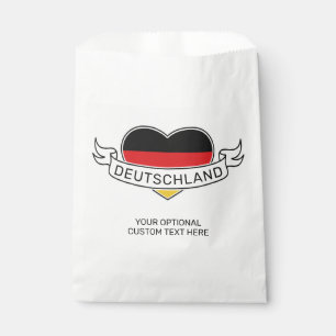 German Love Custom Name Favour Bag