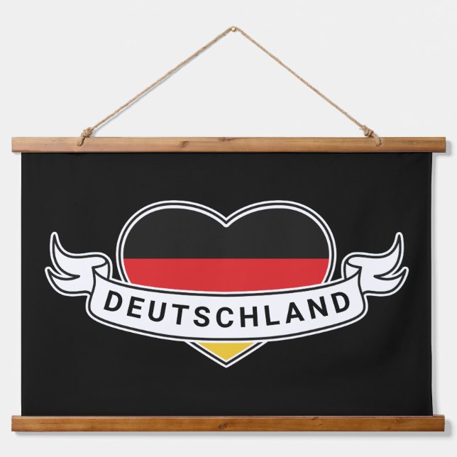 German Love Hanging Tapestry (Front)