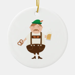German Man Ceramic Ornament