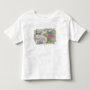German Map showing English naval attacks on French Toddler T-Shirt