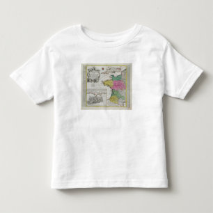 German Map showing English naval attacks on French Toddler T-Shirt