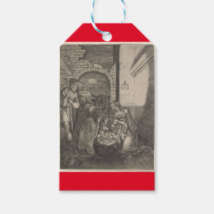 GERMAN MASTER PRINT OF THE NATIVITY CHRISTMAS GIFT TAGS