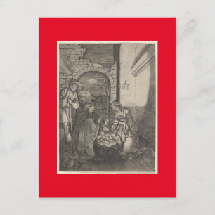 GERMAN MASTER PRINT OF THE NATIVITY CHRISTMAS HOLIDAY POSTCARD
