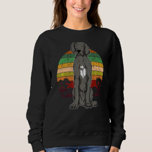 German Mastiff Great Dane Sunset   Sweatshirt