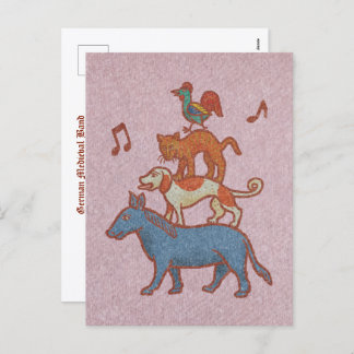 German Medieval Band: Geh Bremen! Holiday Postcard