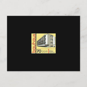 German modernism design, architecture - Dessau DDR Postcard