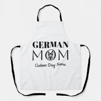 German MOM Birthday Gift For Mum, Dog Mum Apron