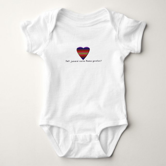 German -Mummy Baby Bodysuit (Front)