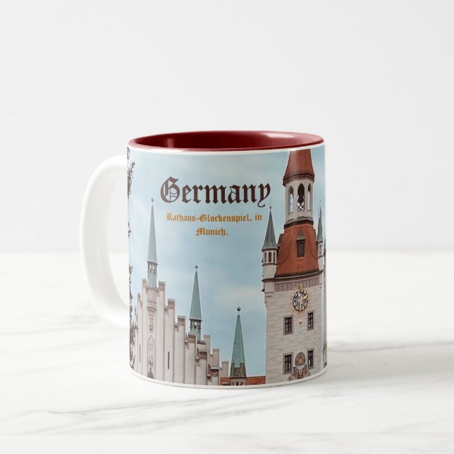 German Munich, Customisable  Two-Tone Coffee Mug (Front Left)