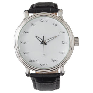 German Numbers Language Learning Personalizable Watch