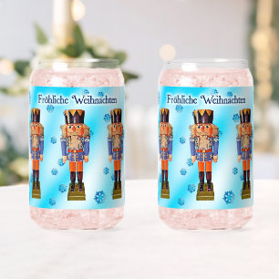 German Nutcracker - Fröhliche Weihnachten  Can Glass