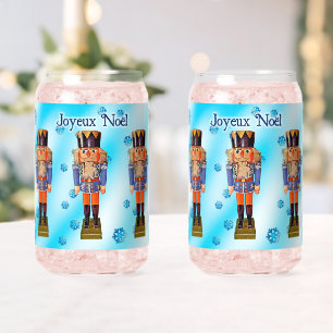 German Nutcracker - Joyeux Noël Can Glass