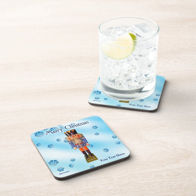 German Nutcracker - Merry Christmas Coaster (Right Side)