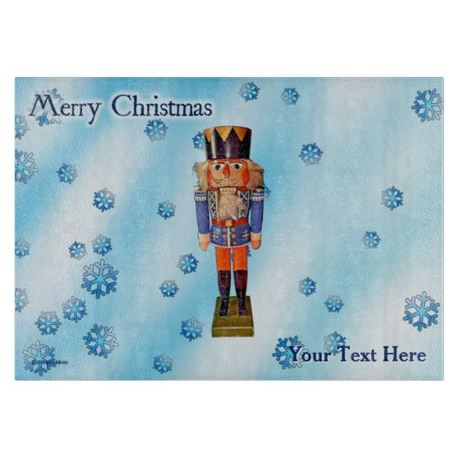 German Nutcracker - Merry Christmas Cutting Board (Front)