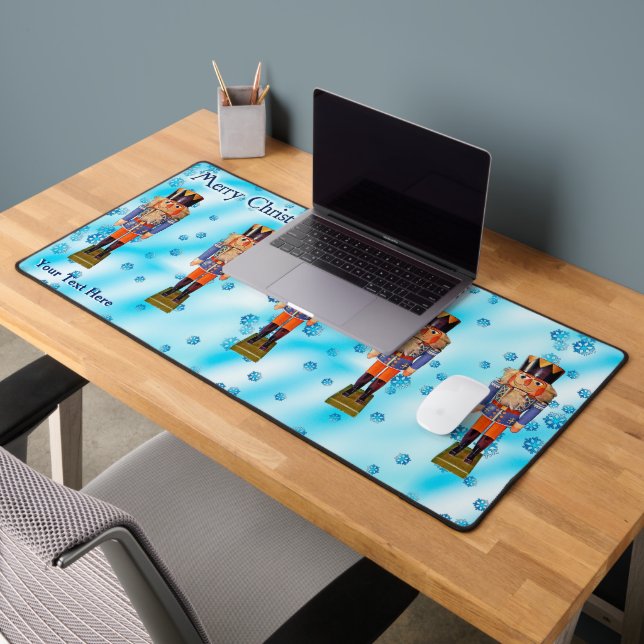 German Nutcracker - Merry Christmas Desk Mat (Office 2)