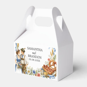 German Oktoberfest Bavarian Beer Pretzel Vintage Favour Box