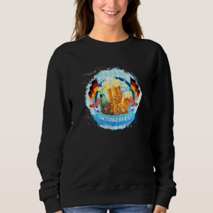 German Oktoberfest Beer Drinking Germany Flag Fest Sweatshirt