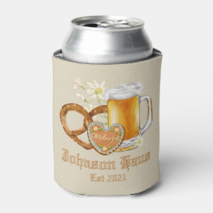 German Oktoberfest, Custom Family Name Can Cooler