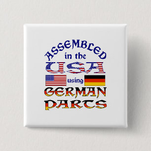 German Parts 15 Cm Square Badge