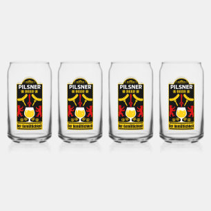 German Pilsner Beer Drinkers Can Glass