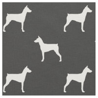 German Pinscher Dog Breed Silhouettes Patterned