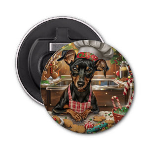 German Pinscher Holiday Baking: Festive Christmas Bottle Opener