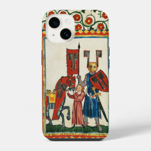 GERMAN POET AS TEUTONIC KNIGHT MEDIEVAL MINIATURE iPhone 14 CASE