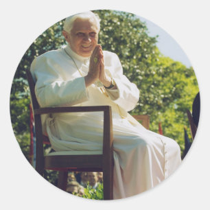 German Pope Benedict Classic Round Sticker