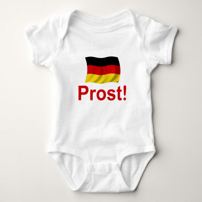 German Prost! Baby Bodysuit (Front)