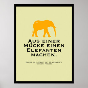 German Proverb Poster