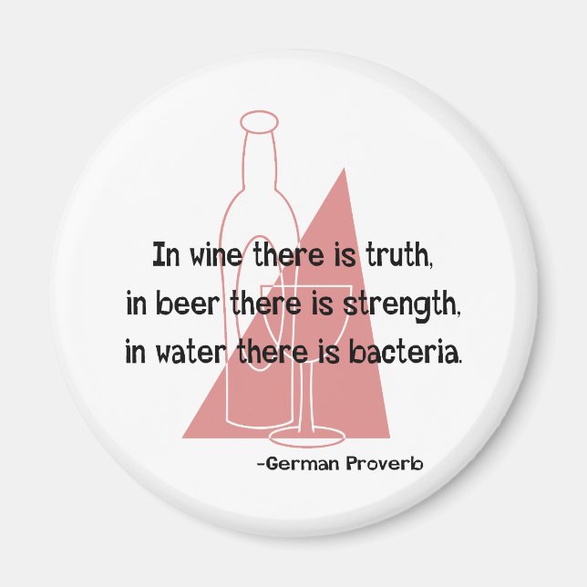 German Proverb -retro Magnet (Front)
