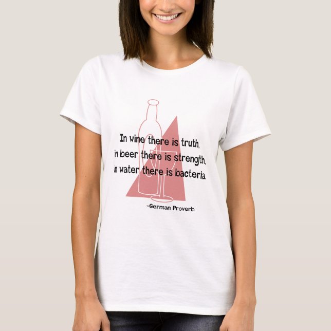 German Proverb -retro T-Shirt (Front)