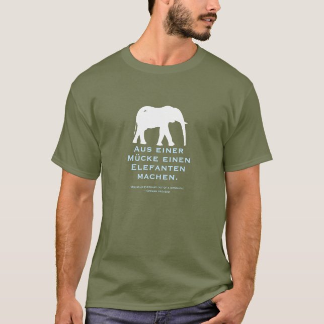German Proverb T-Shirt (Front)