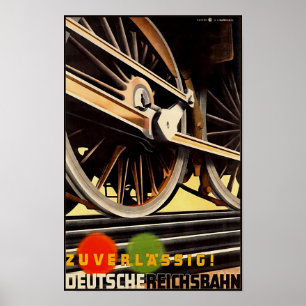 German Reichsbah vintage travel poster