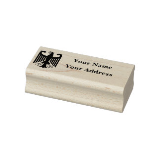 German Republic black eagle emblem address stamp