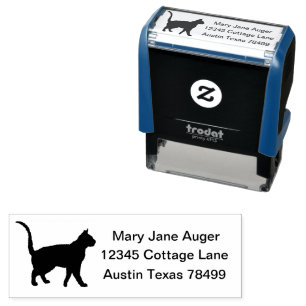 German Rex Cat Personalised Self-inking Stamp