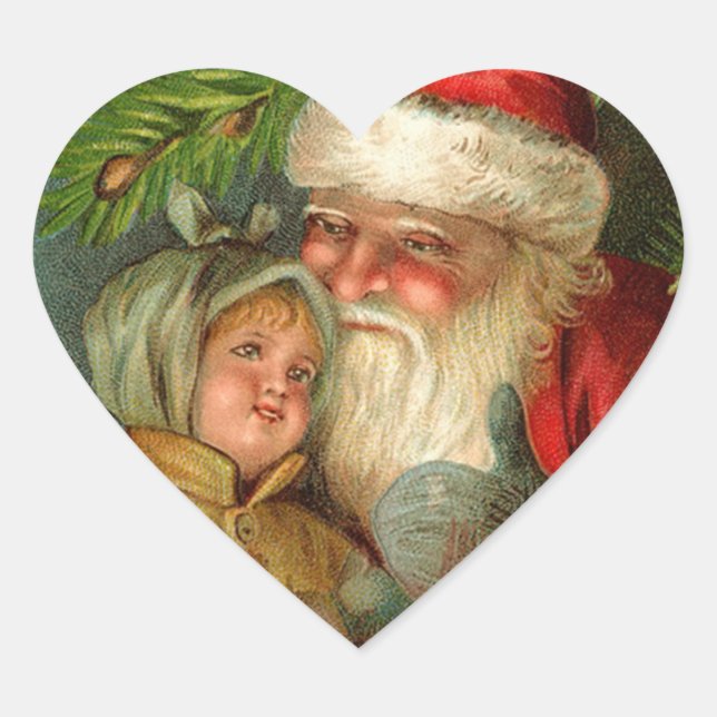 German Santa Christmas Stickers (Front)