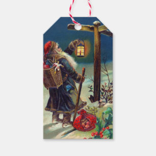 German Santa Claus Christmas Gift Tags