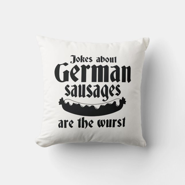 German Sausages Cushion (Front)