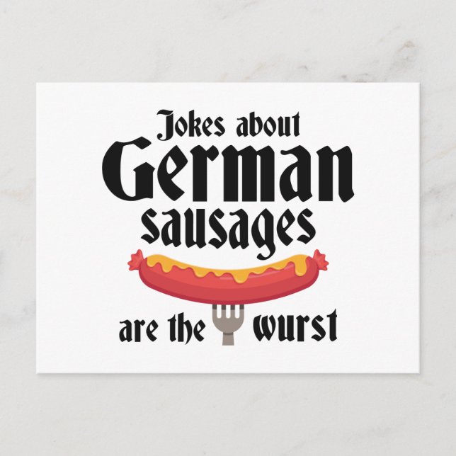 German Sausages Postcard (Front)