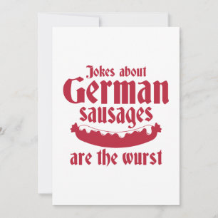 German Sausages Thank You Card