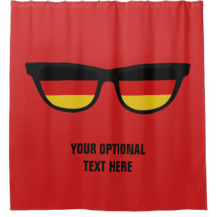 German Shades custom shower curtain