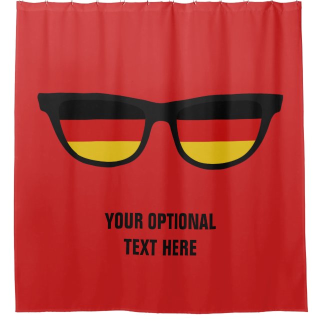 German Shades custom shower curtain (Front)