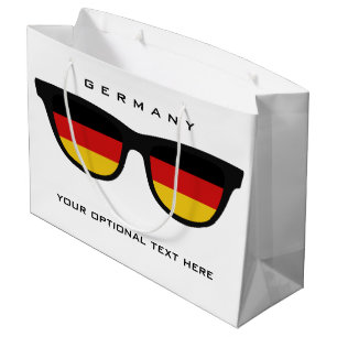German Shades custom text & colour gift bag