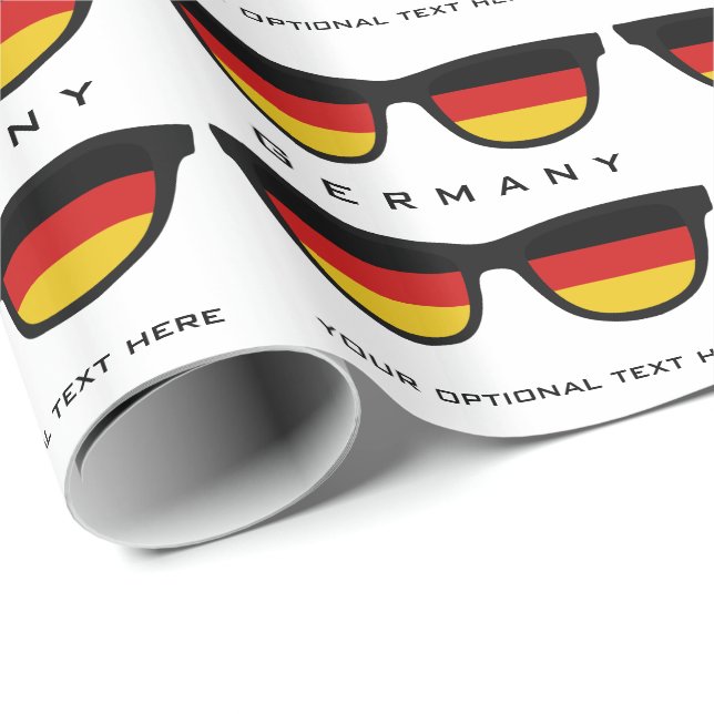 German Shades custom text & colour gift wrap (Roll Corner)