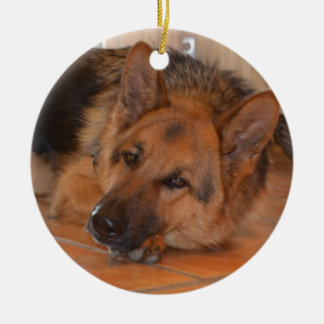 German Shepard ~ Design Stella Ceramic Ornament