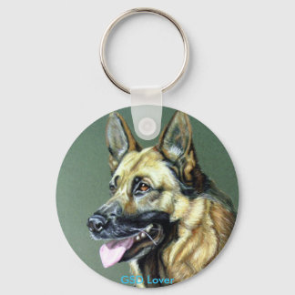 german shepard Dog Key Ring