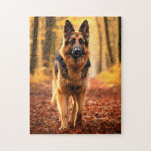 German Shepard in Forest Puzzle